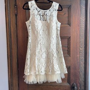 Betsy & Adam- Gold Dress